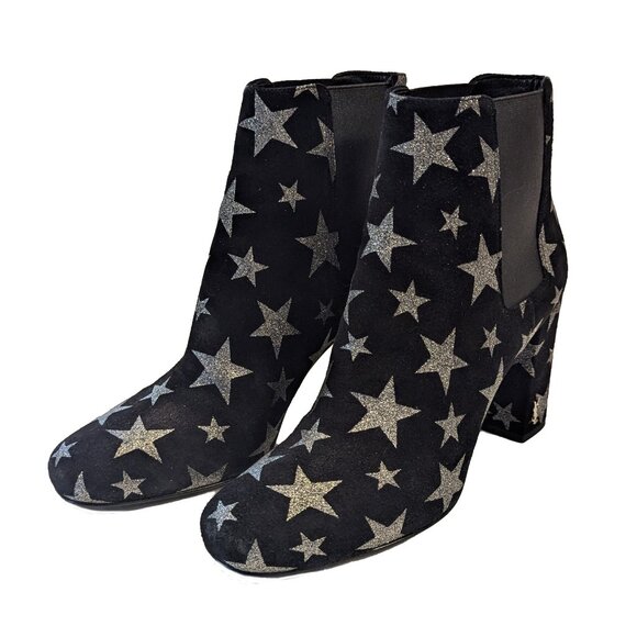 Saint Laurent Suede Star Ankle Bootie - Picture 1 of 11